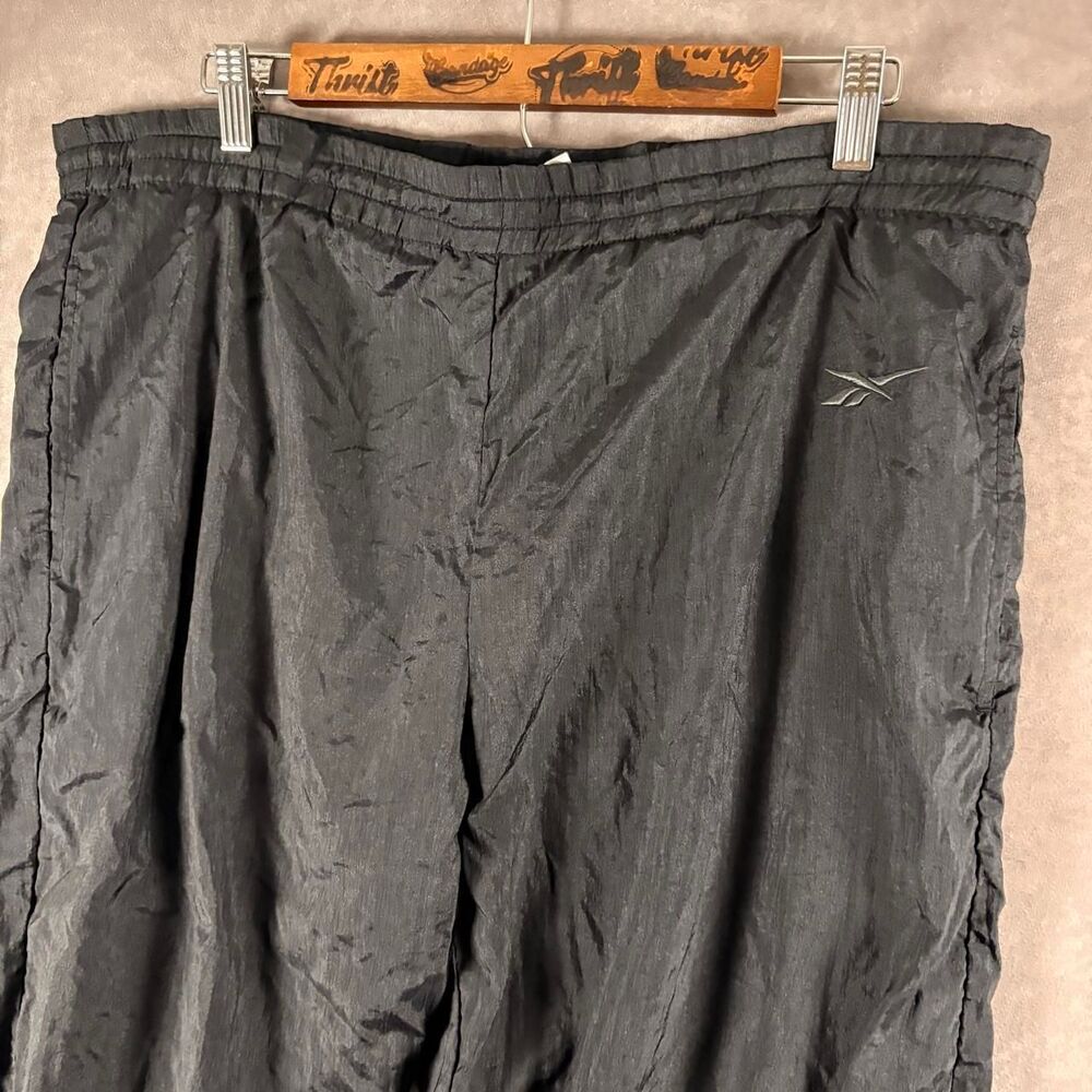 vintage y2k reebok cuffed nylon sweatpants